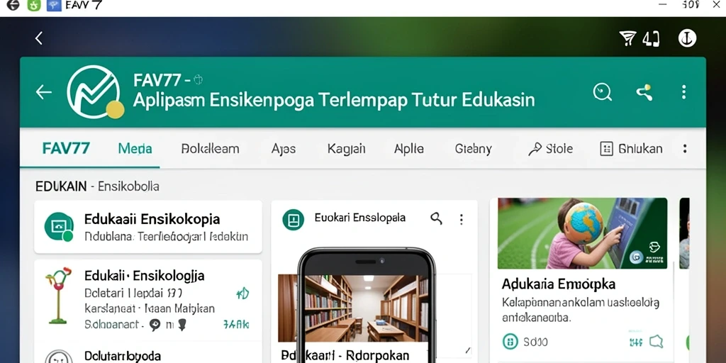 Antarmuka pengguna FAV77 yang menarik dan intuitif.