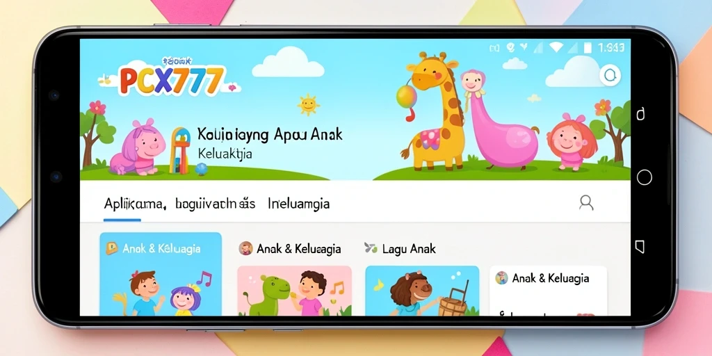 Antarmuka PCX777 yang ceria dan interaktif untuk Lagu Anak.