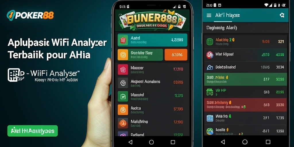 Antarmuka POKER88 menampilkan analisis jaringan WiFi secara real-time.