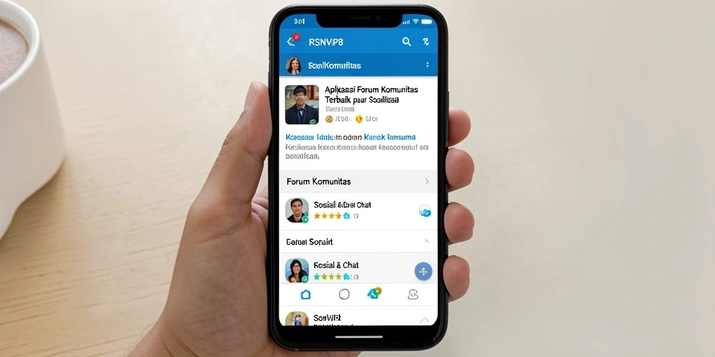 Tampilan antarmuka Forum Komunitas RSNVIP8 yang menarik dan mudah digunakan.