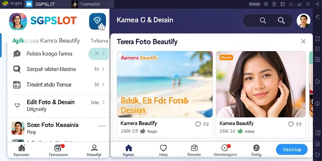 Tampilan antarmuka pengguna SGPSLOT yang menarik dan fungsional.